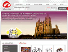 Tablet Screenshot of bicicletasblanco.com